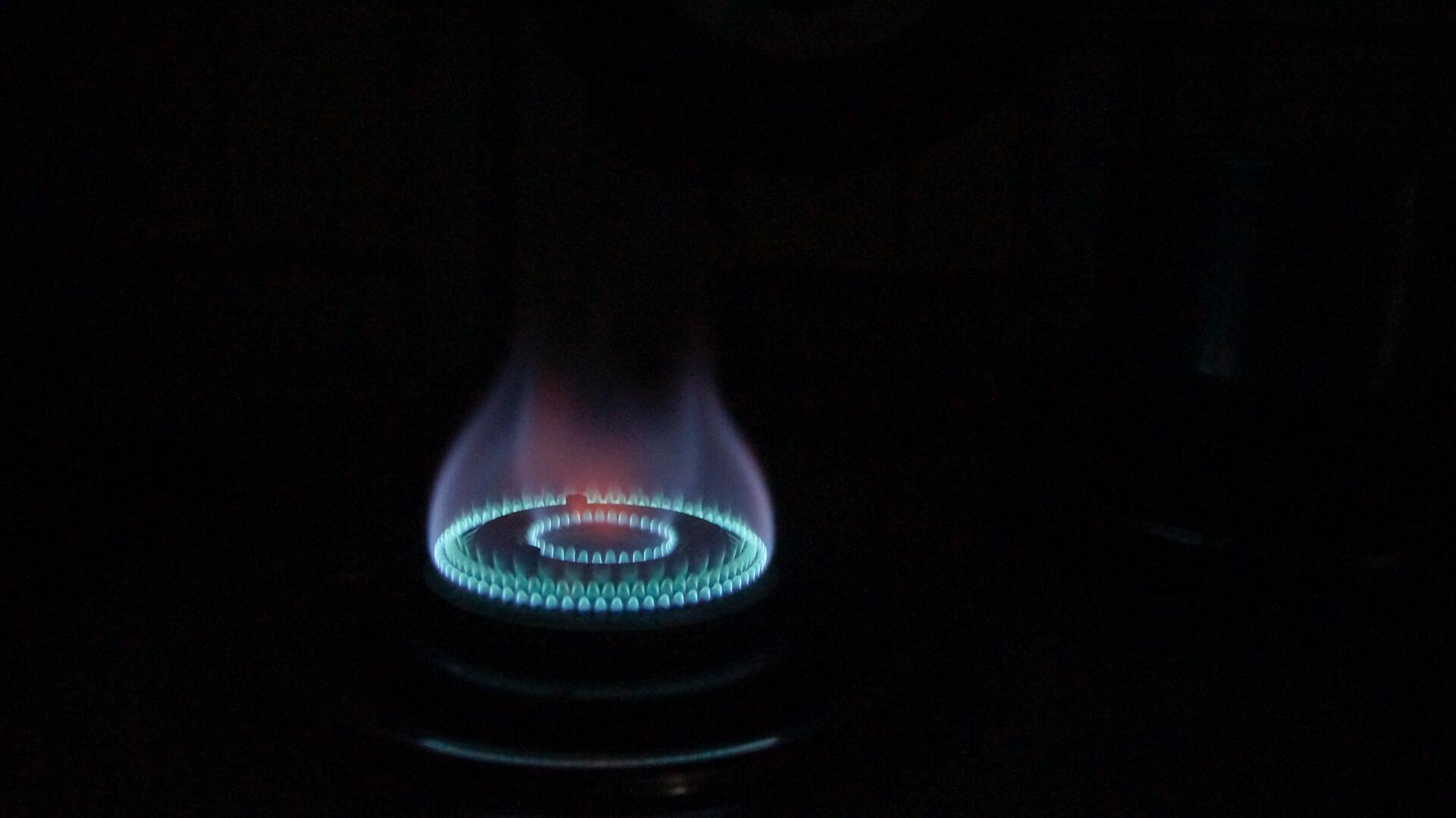 a gas flame